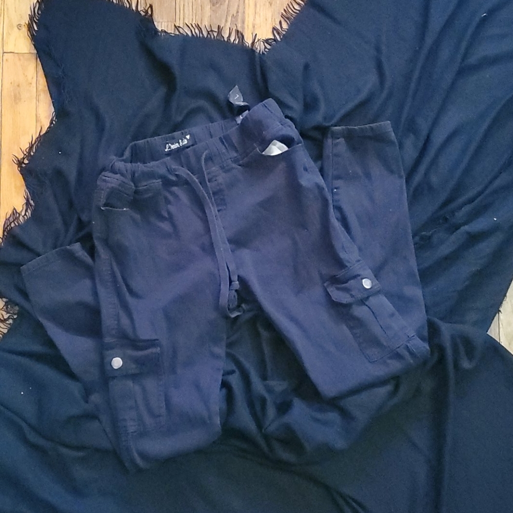 Black Denim Joggers